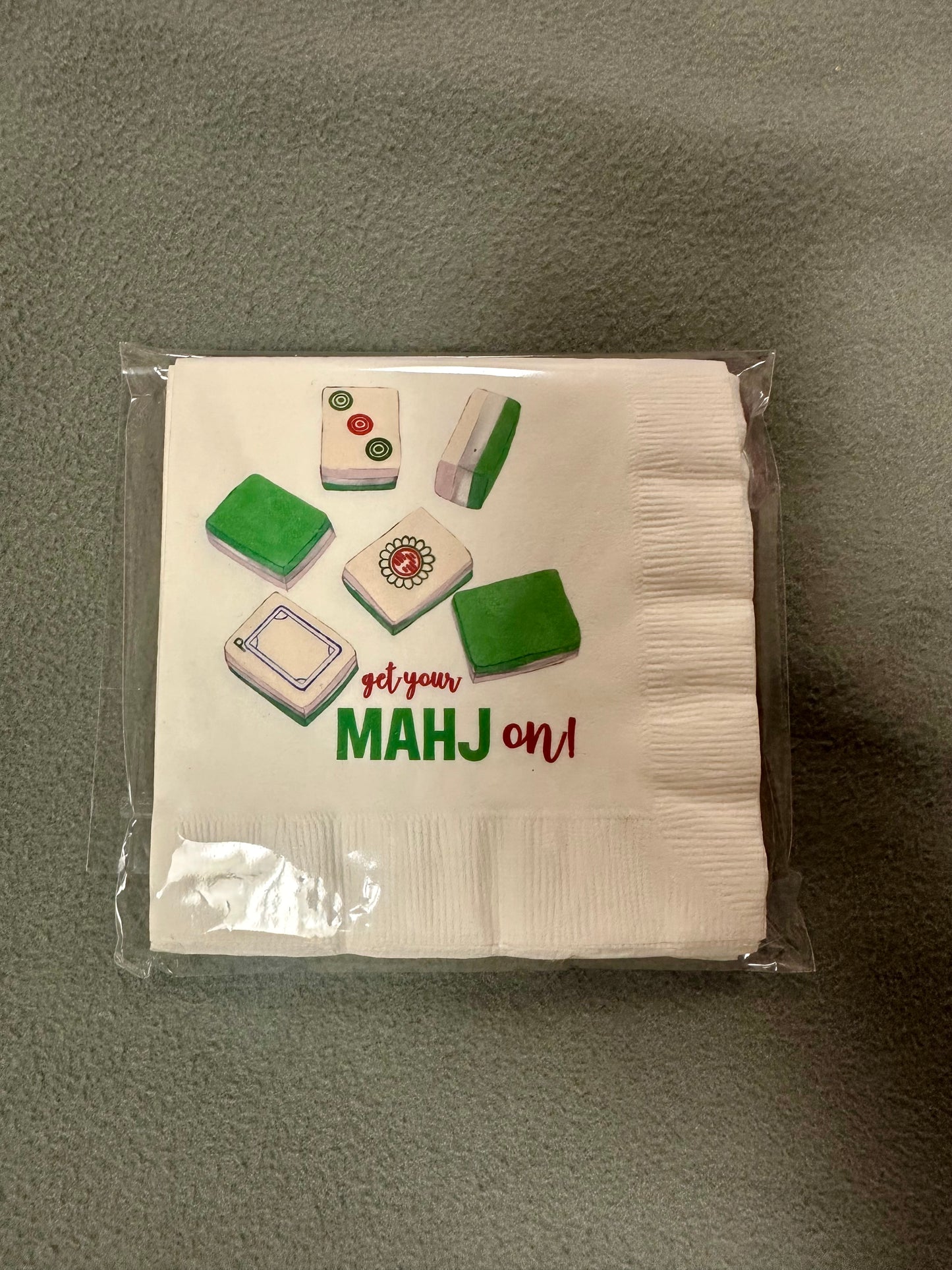 Get your mahj on napkins
