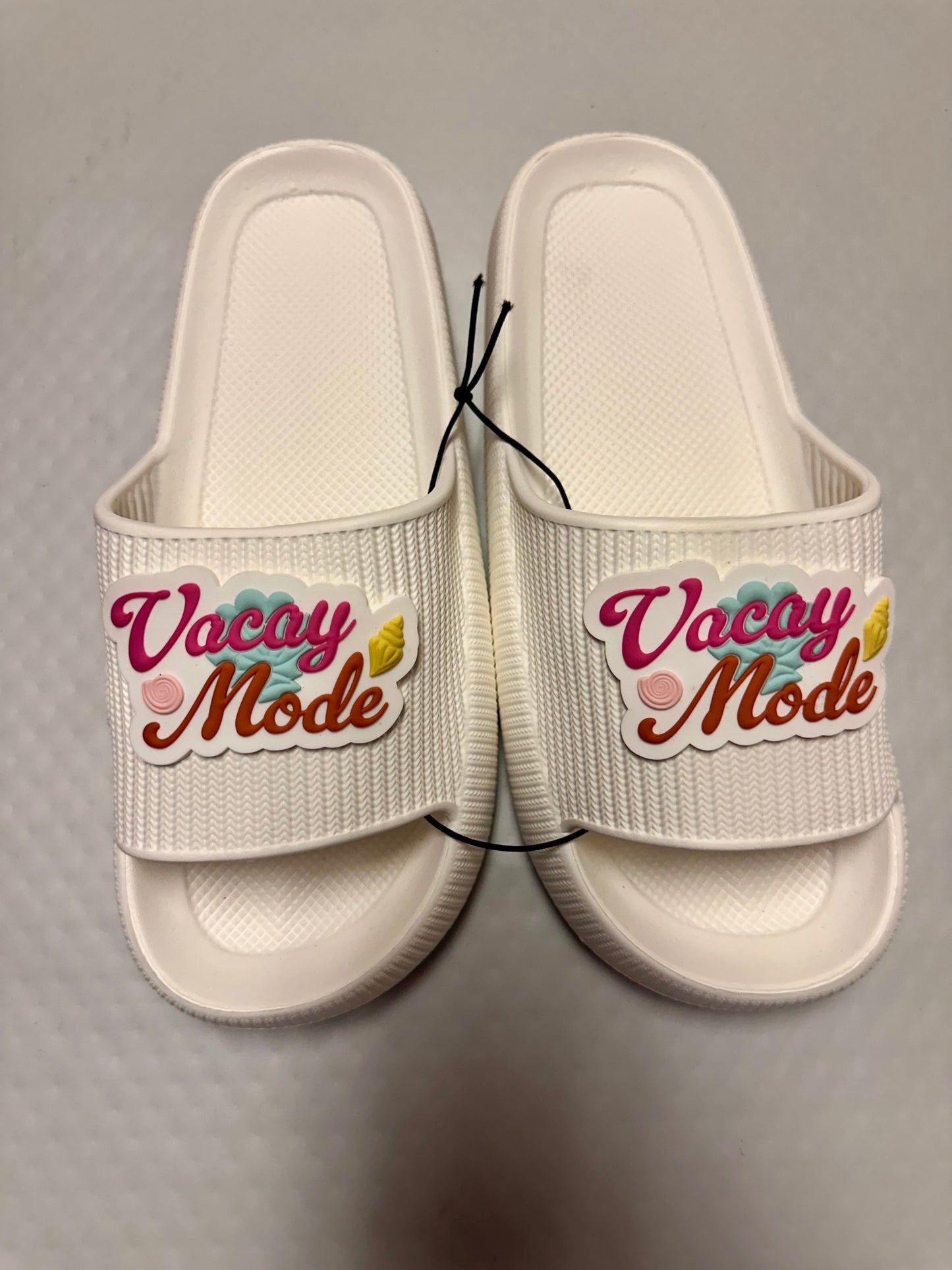 White Vacay Mode Sandals