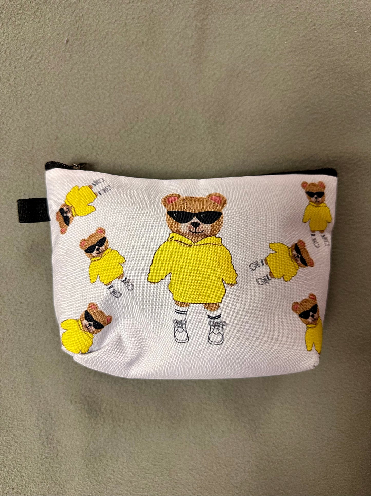 Yellow Bear Cosmetic Bag