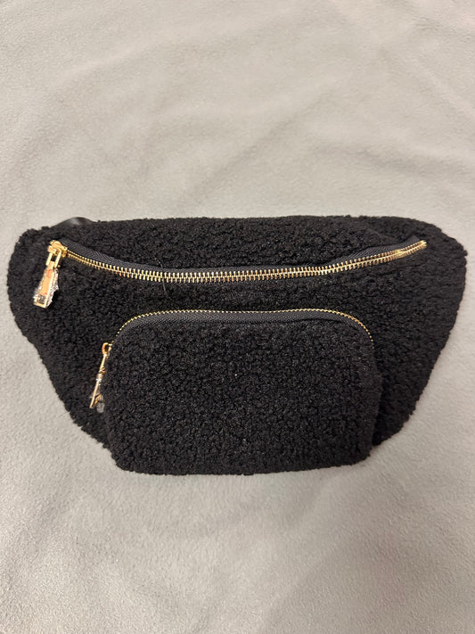 Sherpa belt bag- black
