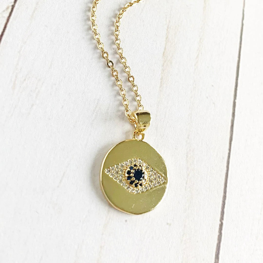 ClaudiaG Sapphire Eye Necklace