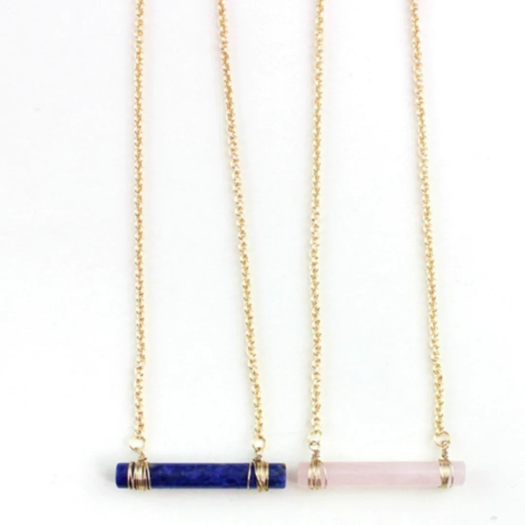 ClaudiaG Quartz Cylinder Necklace